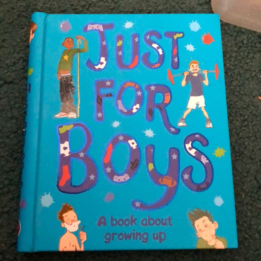 “Just for boys” book